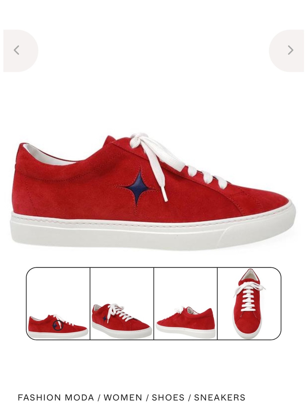 LIKE NEW! Madison Maison Red Suede Sneakers - Casual Upscale Style!
